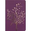 Agenda Astoria - 1 semaine sur 2 pages - 10 x 15 cm - prune - Oberthur