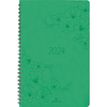 3664447157542-Agenda à spirale Primrose - 1 semaine sur 2 pages - 10 x 15 cm - vert - Oberthur-P_405149163_1-0
