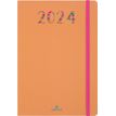 Agenda Merida - 1 semaine sur 2 pages - 17 x 24,5 cm - orange - Oberthur