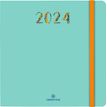 Agenda Merida - 1 semaine sur 2 pages - 16 x 16 cm - vert - Oberthur