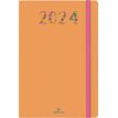 Agenda Merida - 1 semaine sur 2 pages - 10 x 15 cm - orange - Oberthur