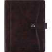 Agenda à spirale Davos - 1 semaine sur 2 pages - 22 x 28 cm - marron - Oberthur