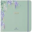 Agenda Giverny - 1 semaine sur 2 pages - 16 x 16 cm - vert - Oberthur