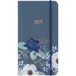 Agenda de poche Giverny - 1 semaine sur 2 pages - 9,5 x 17 cm - bleu - Oberthur