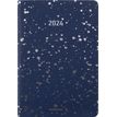 Agenda Céleste - 1 semaine sur 2 pages - 10 x 15 cm - marine/argent - Oberthur