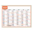 3664447154541-Calendrier Classique - 6 mois par face - 7,7 x 10,6 cm - Oberthur-P_405149375_2-1