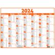 3664447154640-Calendrier Classique - 7 mois par face - 32 x 42 cm - orange - Oberthur-P_405149385_1-0