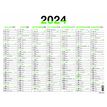 3664447154794-Calendrier Fluo - 7 mois par face - 43 x 55 cm - vert - Oberthur-P_405149397_2-1