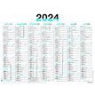 3664447154817-Calendrier Fluo - 7 mois par face - 43 x 55 cm - bleu - Oberthur-P_405149399_1-0