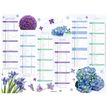 Calendrier Fleurs - 6 mois par face - 32 x 42 cm - Oberthur