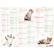 3664447151441-Calendrier Chats 4 saisons - 6 mois par face - 40,5 x 55 cm - Oberthur-P_405149420_2-1
