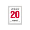 3664447154954-Oberthur - Bloc éphéméride classique - 4 x 6 cm - gris-P_405149429_1-0