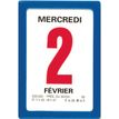Oberthur - Bloc éphéméride classique - 6 x 9 cm - bleu