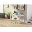 7331910025221-Bureau SCRIVANIA - L.130 cm - Pieds métal - plateau blanc-P_405149639_2-1