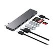0810086360611-Satechi Pro Hub Slim - Hub 7 ports - USB-C x 2 - HDMI - pour Apple MacBook Air à partir d-P_405150615_1-0