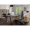 3253310362321-Bureau STEELY Manager - L180 x P100 x H72,5 cm - console retour à droite (2 tiroirs) L200 x P60 x H72,5 cm - pieds b-P_405150772_2-1