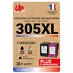 3584770904883-Cartouche compatible HP 305XL - Pack de 2 - noir, cyan, magenta, jaune - Uprint-P_405150786_1-0
