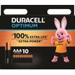 5000394137851-DURACELL Optimium - 10 piles alcalines - AAA LR03--0