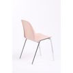 3760185020350-Chaise CHARLOTTE - pieds chromés sans accroche - Rose poudré--2