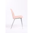 3760185020350-Chaise CHARLOTTE - pieds chromés sans accroche - Rose poudré--3