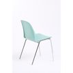 3760185020367-Chaise CHARLOTTE - pieds chromés sans accroche - Vert d'eau--2