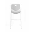 3760185020282-Tabouret haut TECSUP - 4 pieds blancs - coque blanche--3