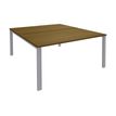 3253310236912-Bureau Bench IRIS - L180 cm - Plan de départ - Pieds aluminium - plateau imitation noyer-P_405152199_1-0