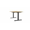 3617350004489-Bureau AXEL assis/debout - réglage par manivelle - L180 x P80 cm - plateau imitation chê-P_405153342_1-0