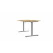 3617350004403-Bureau AXEL assis/debout - réglage par manivelle - L200 x P80 cm - plateau imitation chê-P_405153350_1-0