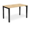3617350003925-Bureau ARIAL - L140 x P80 cm - plateau imitation chêne clair - pieds noirs-P_405153382_1-0