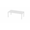 3617350002263-Table de réunion ARIAL - L200 x P100 cm - plateau blanc - pieds blancs (trappe non inclus-P_405153520_1-0