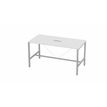 3617350002195-Table de réunion haute ARIAL - L200 x P100 x H104,5 cm - plateau blanc - pieds gris (trap-P_405153527_1-0