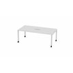 3617350002089-Table de réunion mobile ARIAL - L200 x P100 cm - plateau blanc - pieds blancs (trappe non-P_405153574_1-0