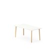 3617350004052-Table de réunion ROBIN - L160 x P80 x H73,5 cm - plateau blanc neige - pieds en hêtre ma-P_405153591_1-0