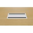 3617350000757-Trappe centrale pour table de réunion ARIAL - 31,6 x 14,8 cm - double accès - blanc-P_405153839_1-0