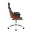 3397701249584-Fauteuil de bureau HECTOR - Bois multiplis imitation noyer et polyuréthane noir-P_405154172_5-4
