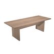 7331920002823-Table de réunion FLORA - L220 x P100 cm - pieds panneaux - plateau imitation merisier ara-P_405154395_2-0