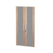 7331910015406-Jeu de 2 portes vitrées - pour bibliothèque 4 étagères FLORA - L80 x H153,8 cm - imita-P_405154455_1-0