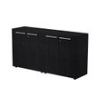 7331920003219-Armoire basse double Flora - L162,8xP43xH81,4 cm - portes mélaminés - 2 étagères - fr
