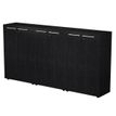 7331920003394-Armoire mi-haute triple Flora - L242,8xP43xH119,8 cm - portes mélaminés - 6 étagères --P_405154478_1-0