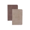3037921172032-RHODIA Rhodiarama - 2 Carnets souples 7 x 10,5 cm - 64 pages - ligné - chocolat et taupe-P_405155093_1-0