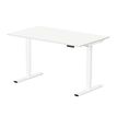 3760350288912-Bureau électrique VICTOR - L100x70cm - Pieds blancs - plateau blanc laqué-P_405156031_1-0