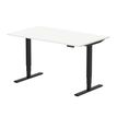 3760350285607-Bureau électrique VICTOR - L180x80cm - Pieds noirs - plateau blanc laqué-P_405156058_1-0