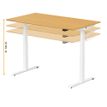 3760350282576-Bureau électrique UGO - L200x80cm - pieds blancs - plateau chêne massif-P_405156105_7-6