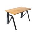 3760350283122-Bureau électrique THEODORE - L180x80cm - Pieds noir - plateau chêne de fil-P_405156136_2-1