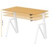 3760350283184-Bureau électrique THEODORE - L180x80cm - Pieds blanc - plateau chêne stone-P_405156139_2-1