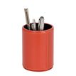 3338805003962-Quo Vadis - Pot à crayons - Satiny - Orange - 10x7 cm - Cuir pleine fleur de vachette--0