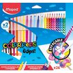 3154149847358-Maped Color'Peps Oops - Combo Pack avec 10 feutres effaçables avec 2 effaçeurs + 12 cray-P_405157959_1-0