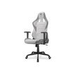 4710483775536-Fauteuil gamer ARMOR ELITE - accoudoirs réglables - appui-tête intégré - blanc/gris--5