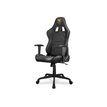 4710483775550-Fauteuil gamer ARMOR ELITE - accoudoirs réglables - appui-tête intégré - noir/or--5